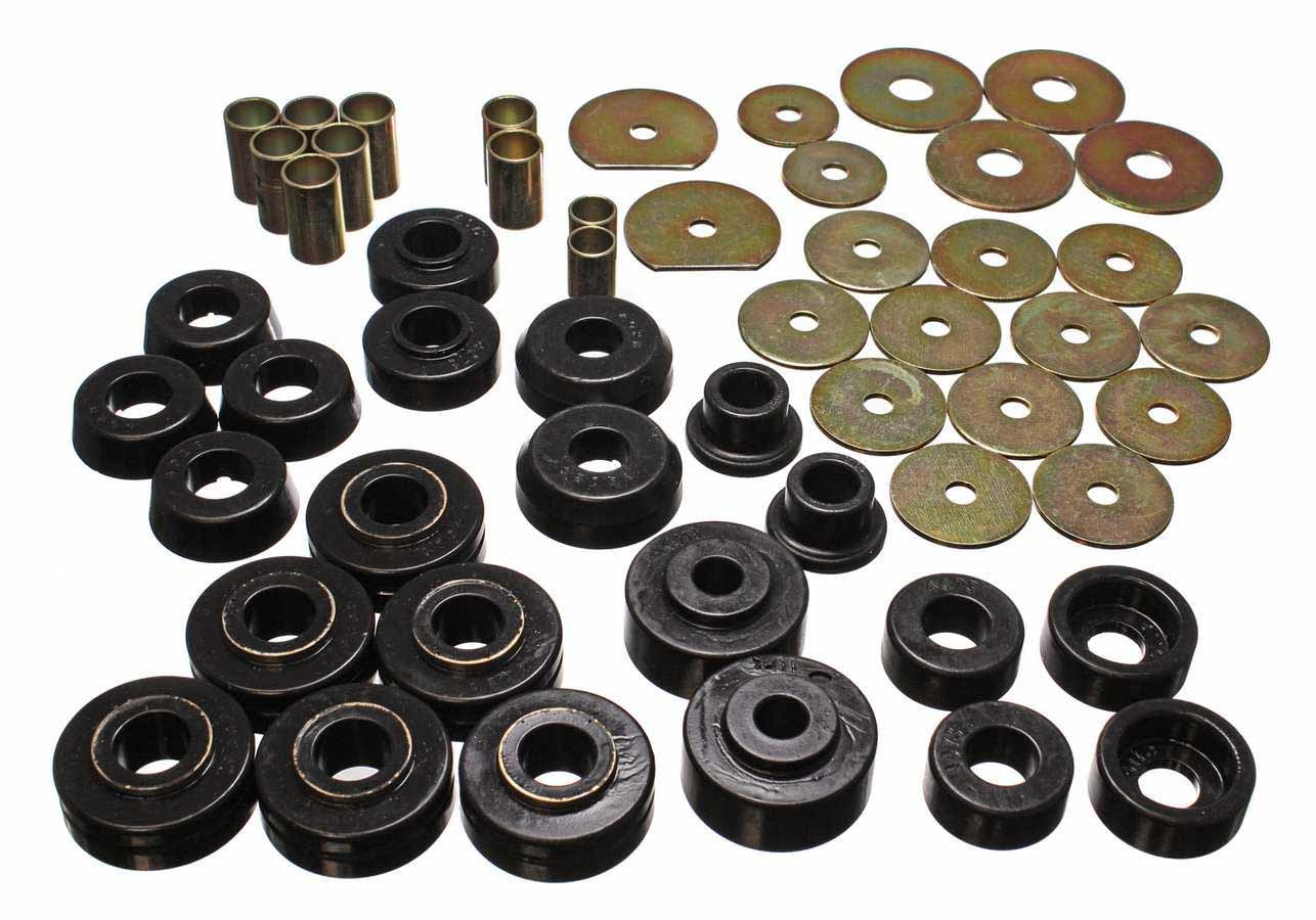 Energy Suspension 3.4138G 65-70 Chev Body Mounts Black Energy Suspension 3.4138G
