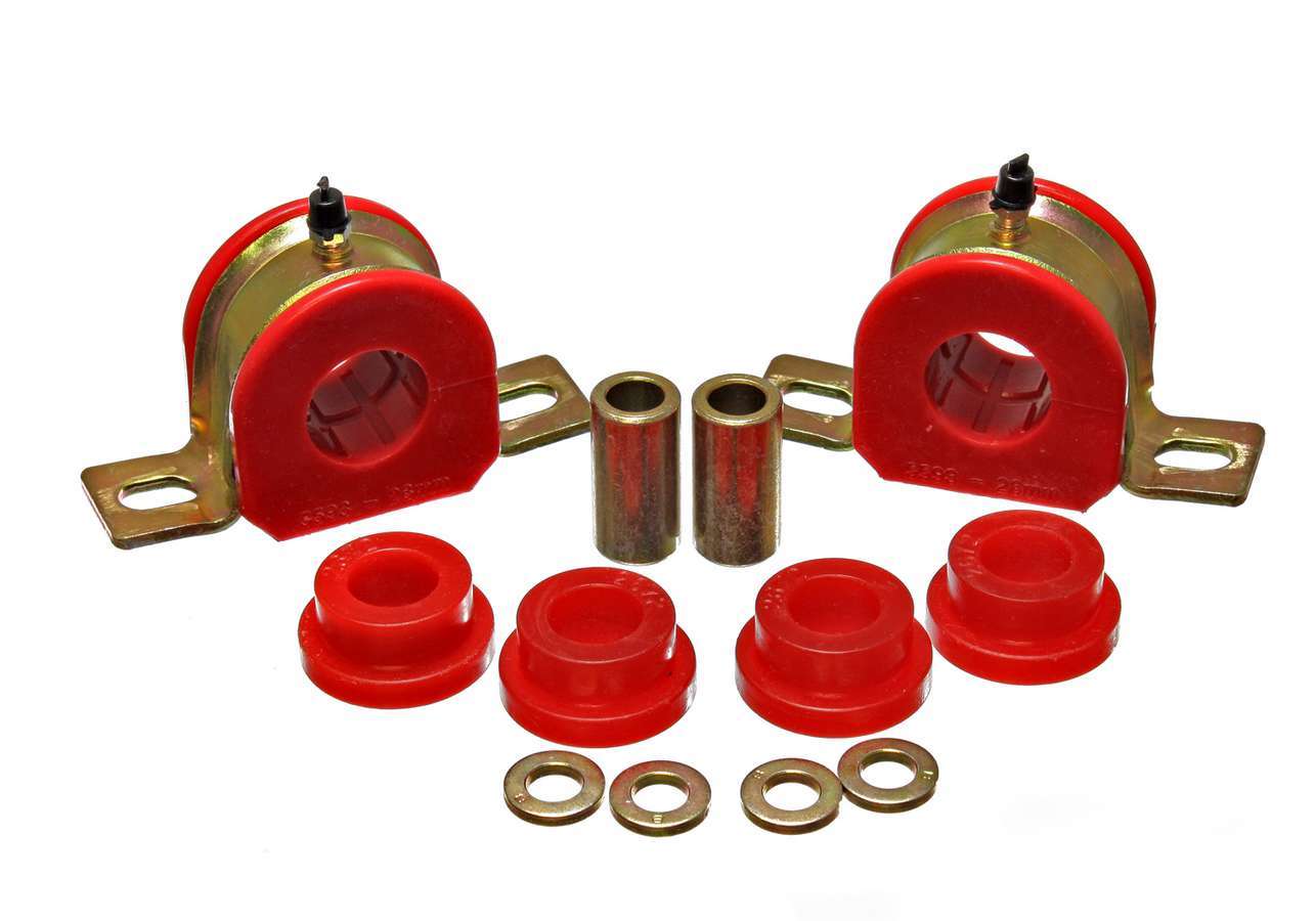 Energy Suspension 3.5215R Rear Sway Bar Bushing Set 28MM Red Energy Suspension 3.5215R