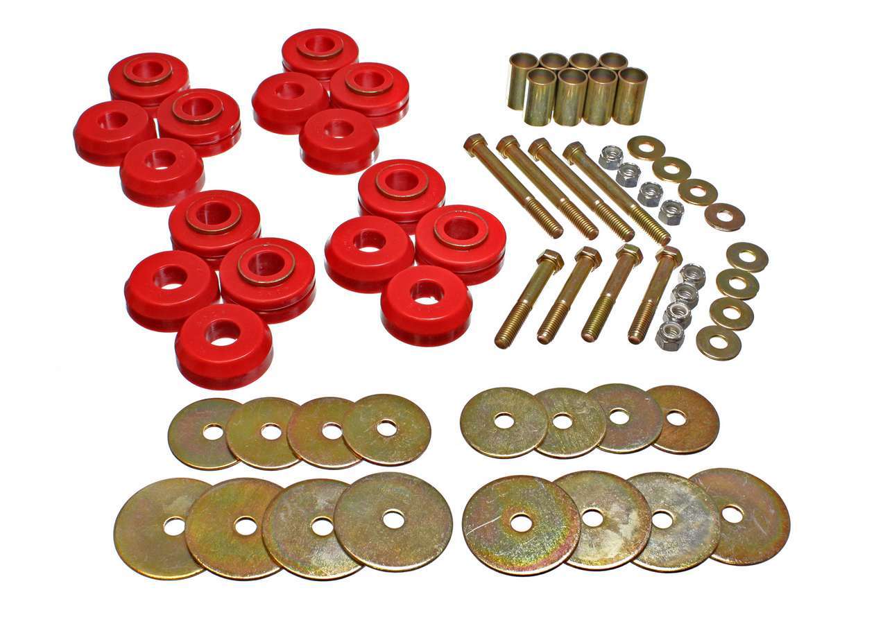 Energy Suspension 4.4110R 66-77 Bronco Body Mnt w/Hardware Energy Suspension 4.4110R