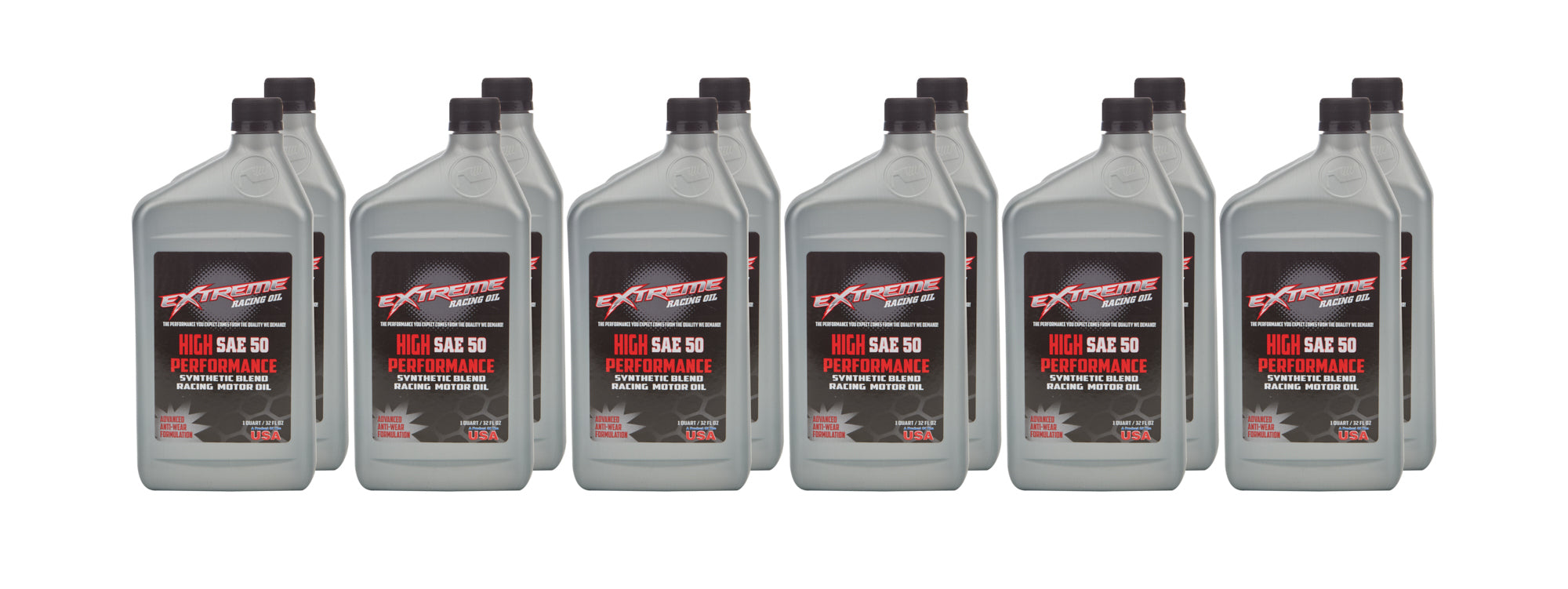 Extreme Racing Oil HPSAE-50C SAE 50 Synthetic Blend 12 x 1 Quart Extreme Racing Oil HPSAE-50C