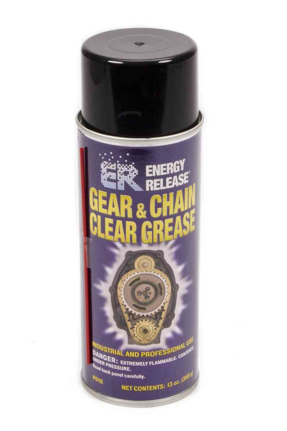 Energy Release Products - Archived P018 Gear & Chain Clear Greas e 13oz Aerosal Energy Release Products - Archived P018