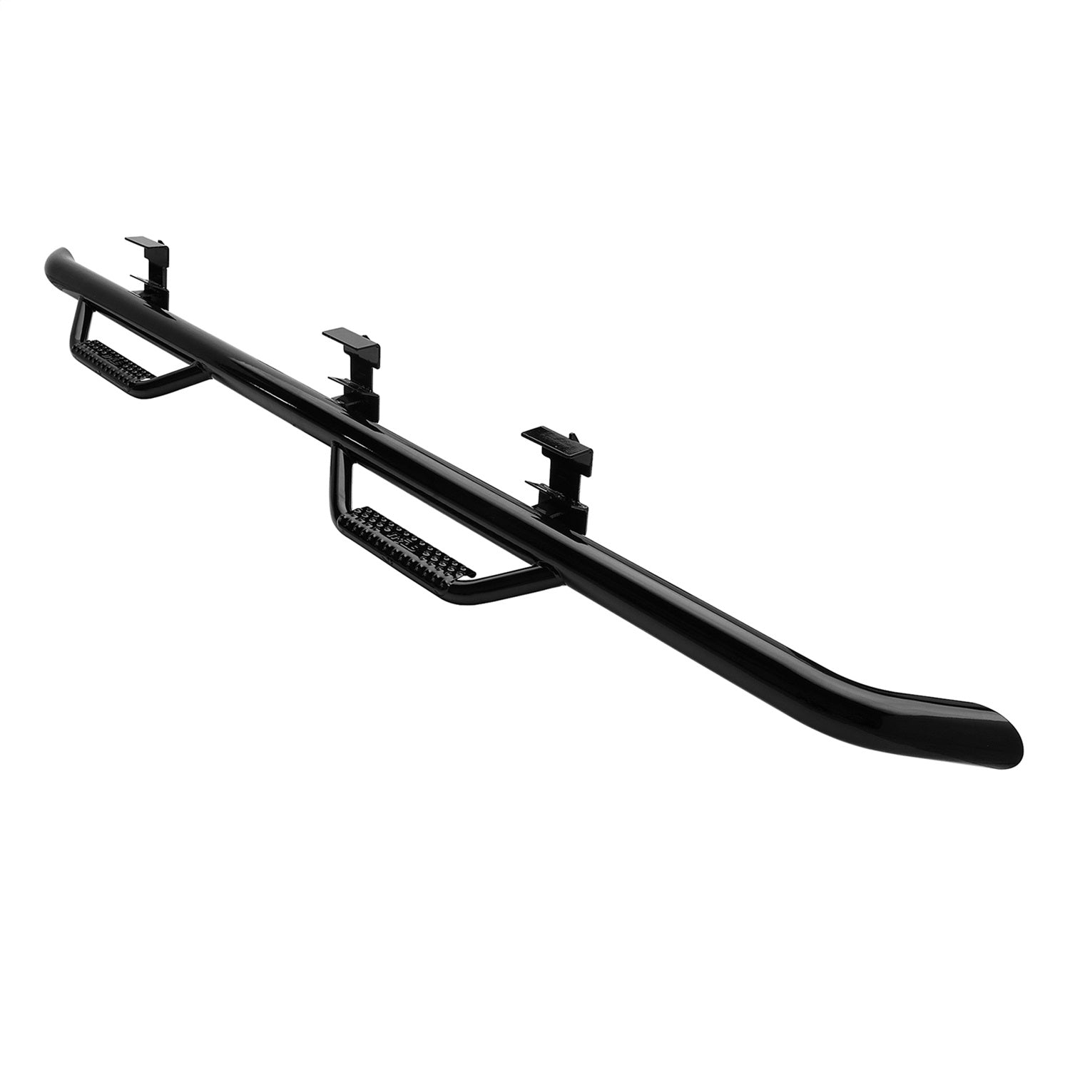 N-Fab Nerf Step Wheel-To-Wheel; Black Powder Coat; 4 Step; Smittybilt F0486SC