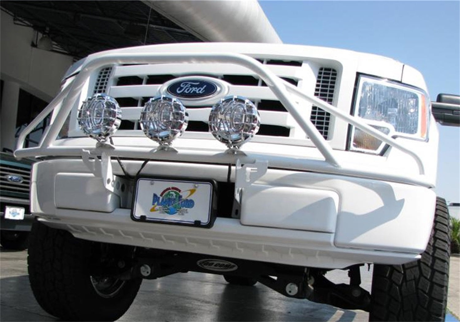 N-Fab F093LH Light Mounting Solution-Pre-Runner Light Bar-2009-2014 Ford F-150-Gloss Black N-Fab F093LH