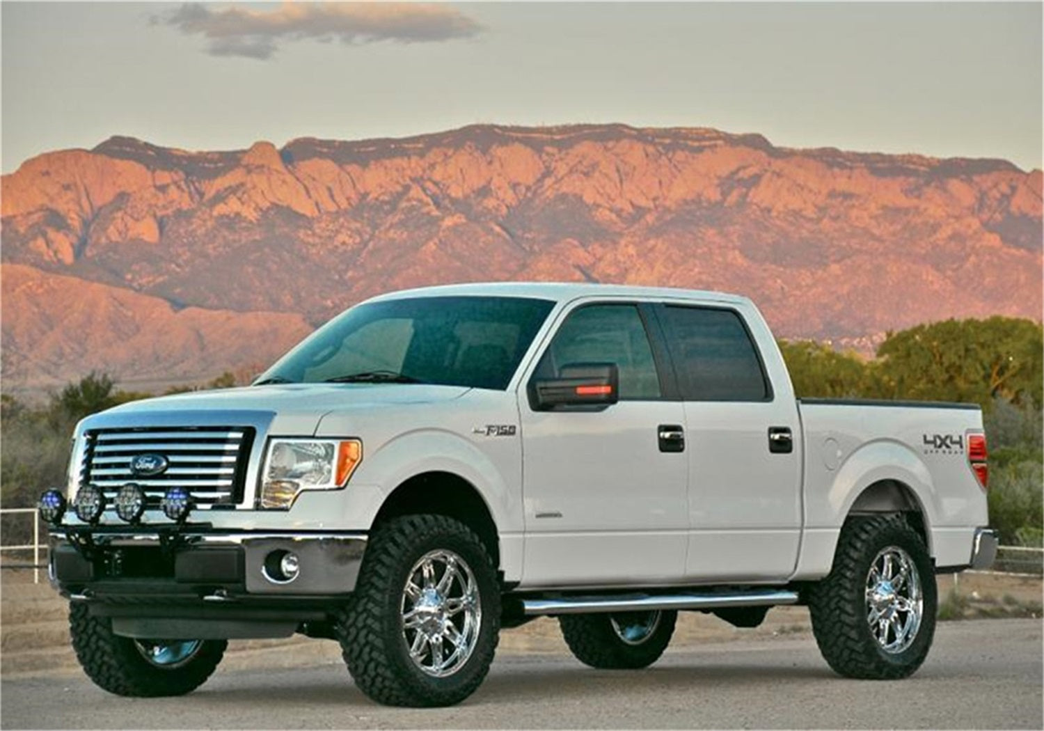 N-Fab F094LB Light Mounting-Light Bar (4-9in.)-09-14 F150-Gloss Blk N-Fab F094LB