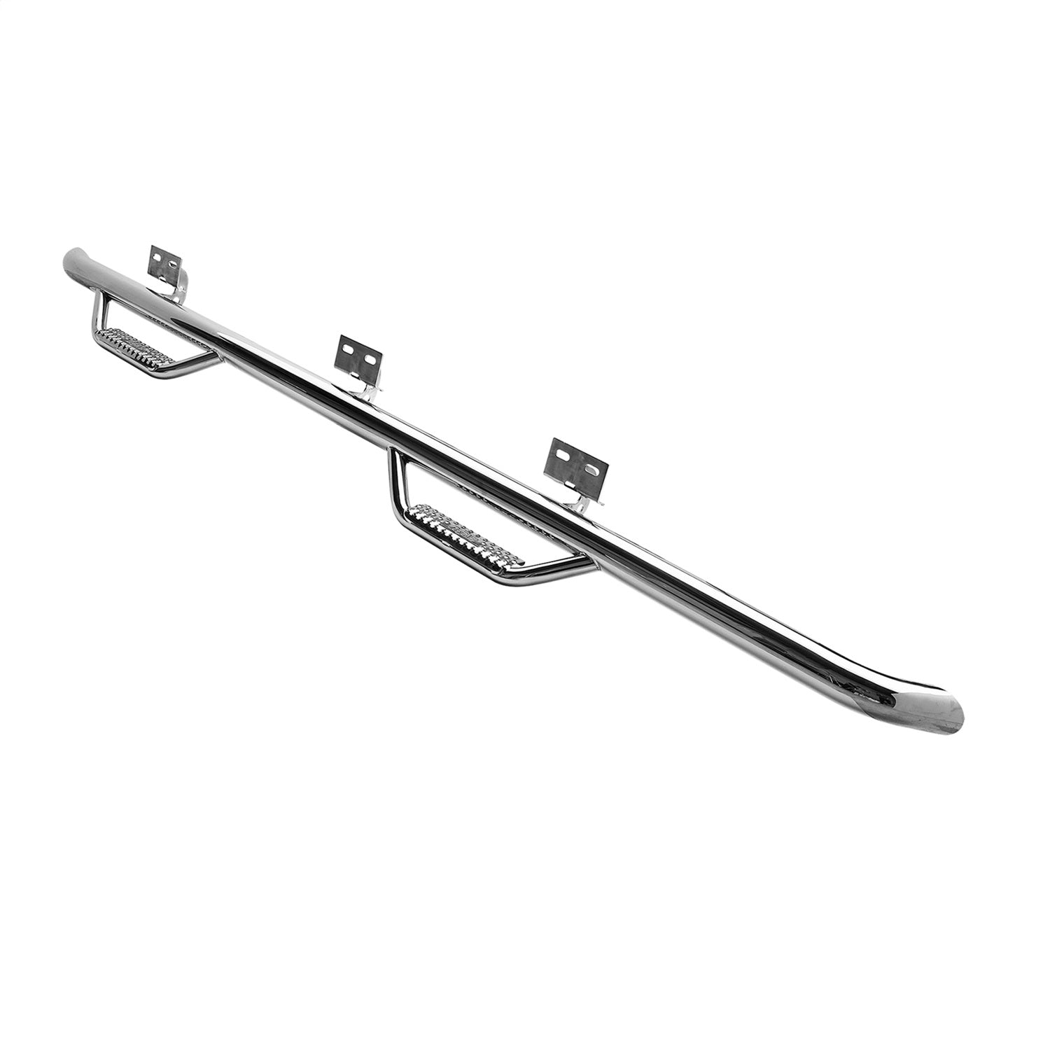 N-Fab Nerf Step Wheel-To-Wheel; Stainless Steel; 4 Step; Smittybilt F0996CC-SS