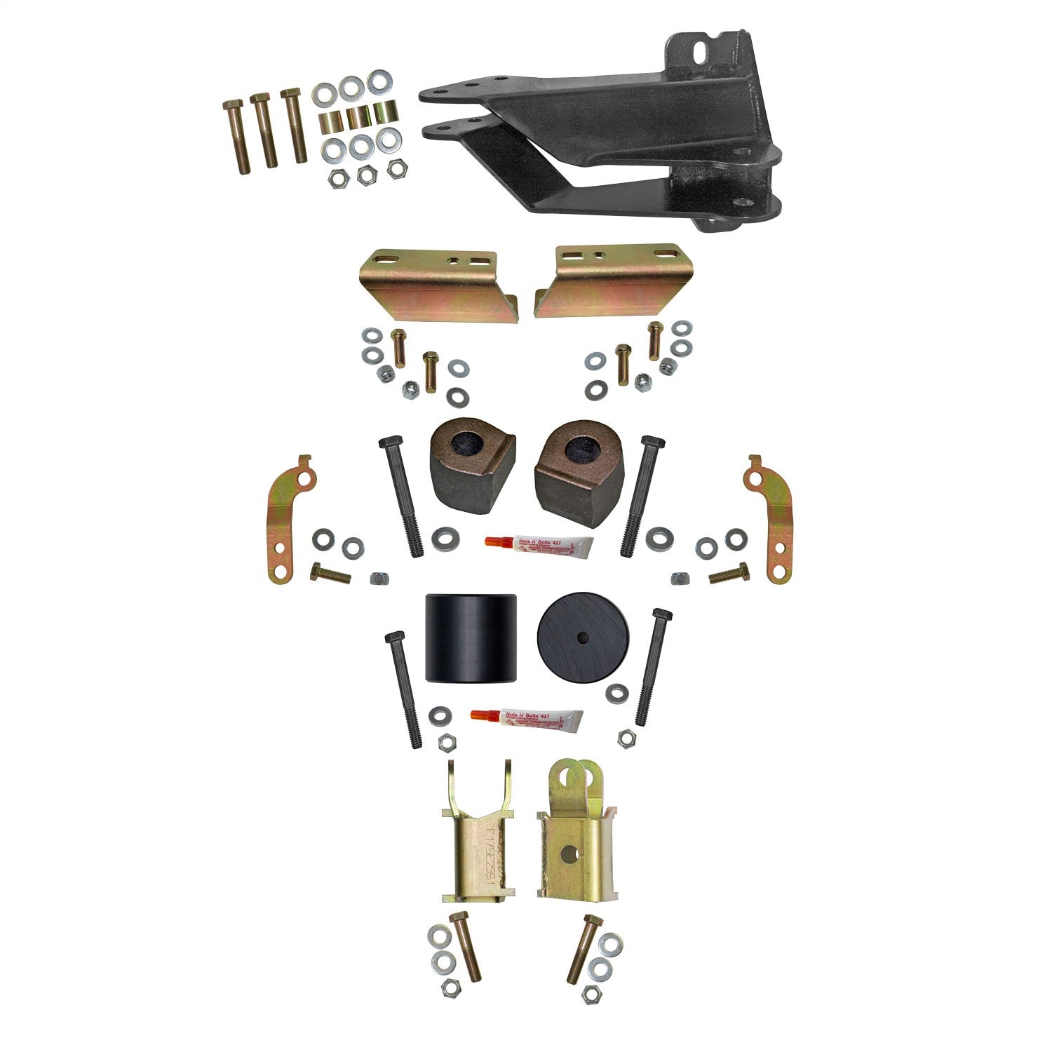 Skyjacker F1725MSB 2.5 in. Front Leveling Kit With Coil Spacers and Shock Extensions. Skyjacker F1725MSB