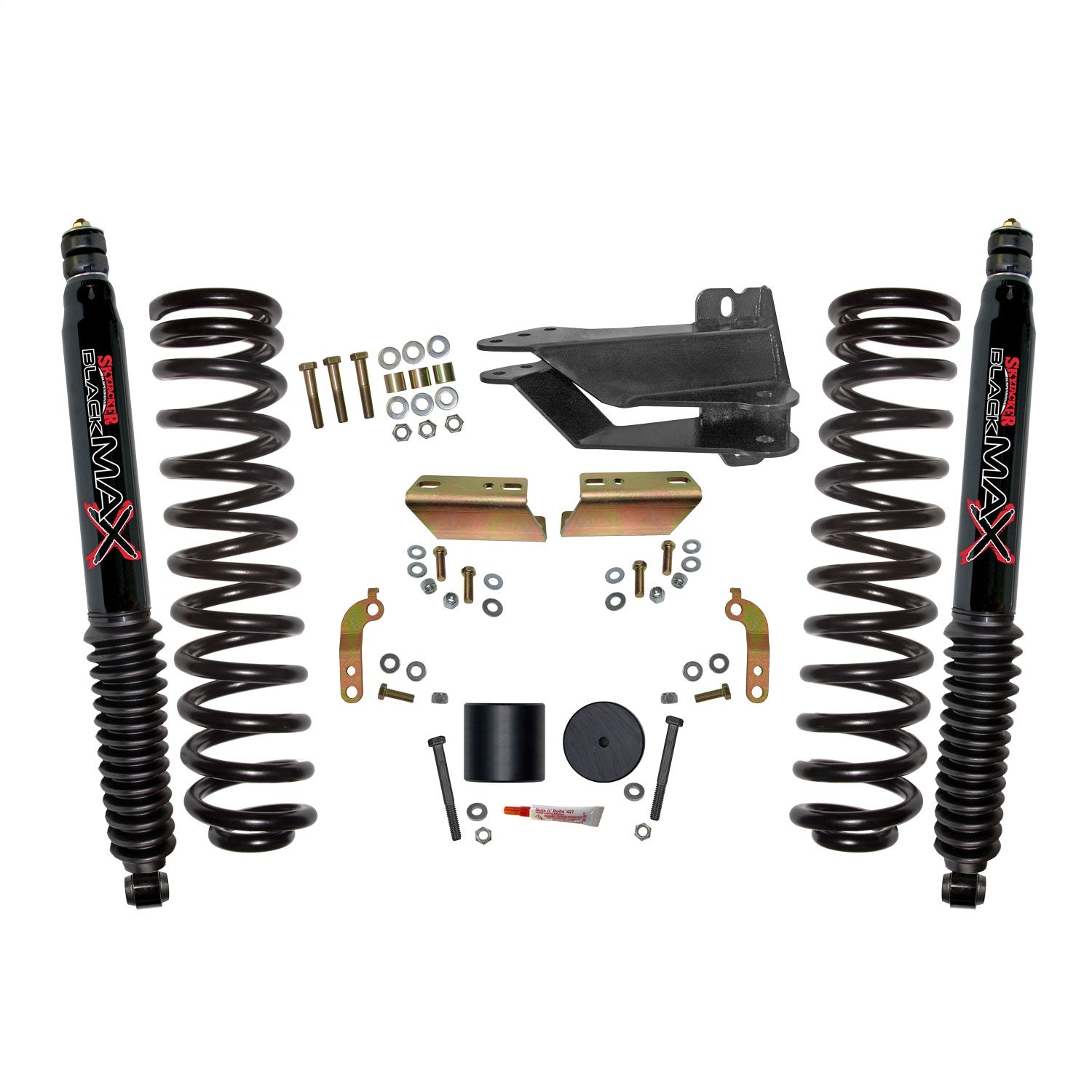 Skyjacker F1725VBK-B 2.5 in. Front Leveling Kit With Black MAX Shocks. Skyjacker F1725VBK-B