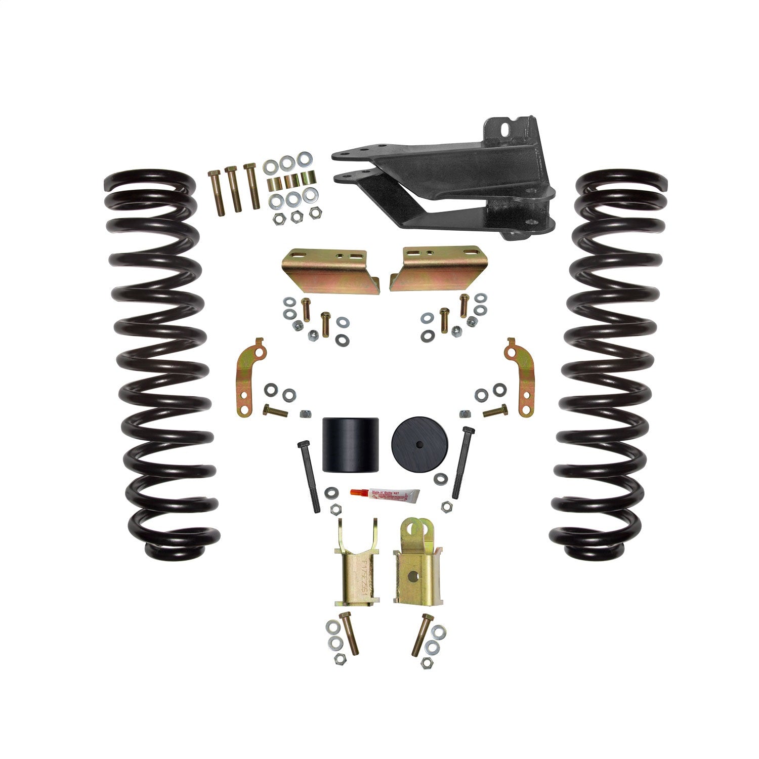 Skyjacker F1725VBK-E 2.5 in. Front Leveling Kit With Shock Extension Brackets. Skyjacker F1725VBK-E