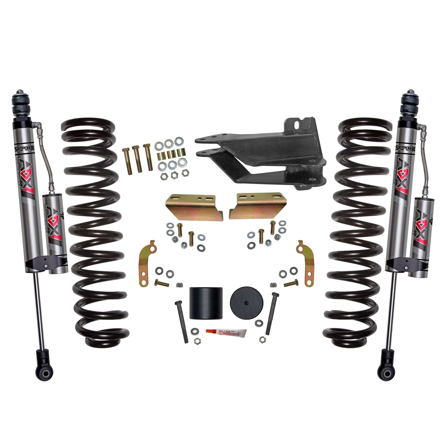 Skyjacker F1725VBK-X 2.5 in. Front Leveling Kit With ADX 2.0 Remote Reservoir Shocks. Skyjacker F1725VBK-X