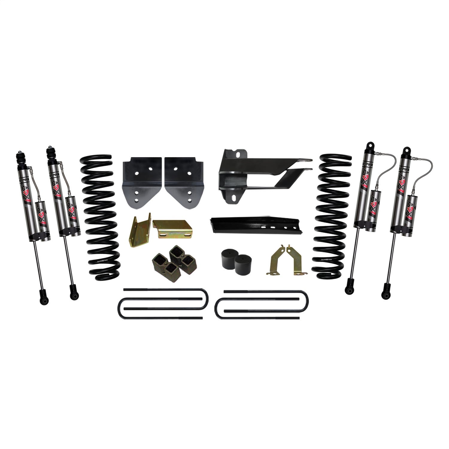 Skyjacker F17401K-X 4 in. Suspension Lift Kit With ADX 2.0 Remote Reservoir Monotube Shocks. Skyjacker F17401K-X