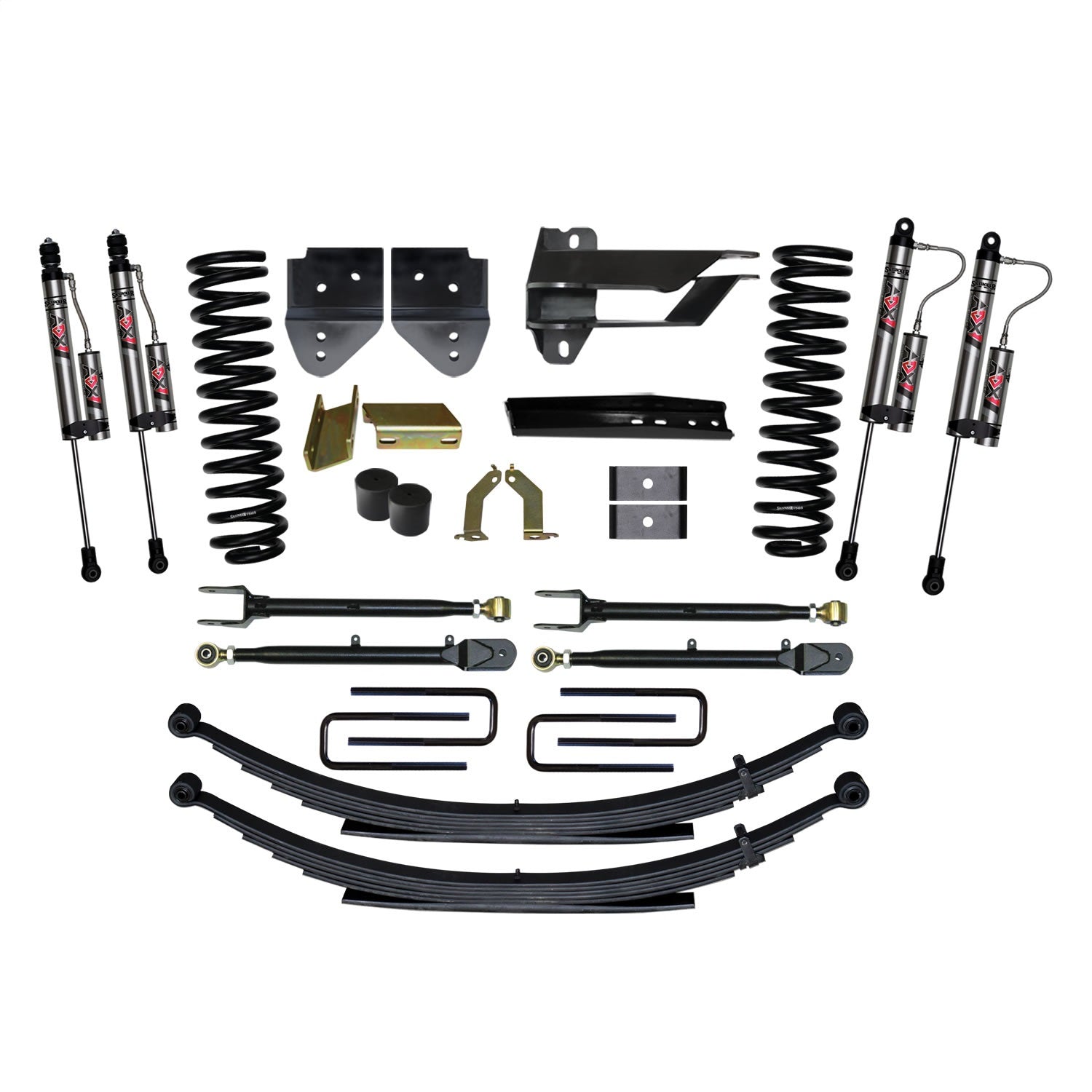 Skyjacker F174024KS-X 4 in. Suspension Lift System With ADX 2.0 Remote Reservoir Monotube Shocks. Skyjacker F174024KS-X