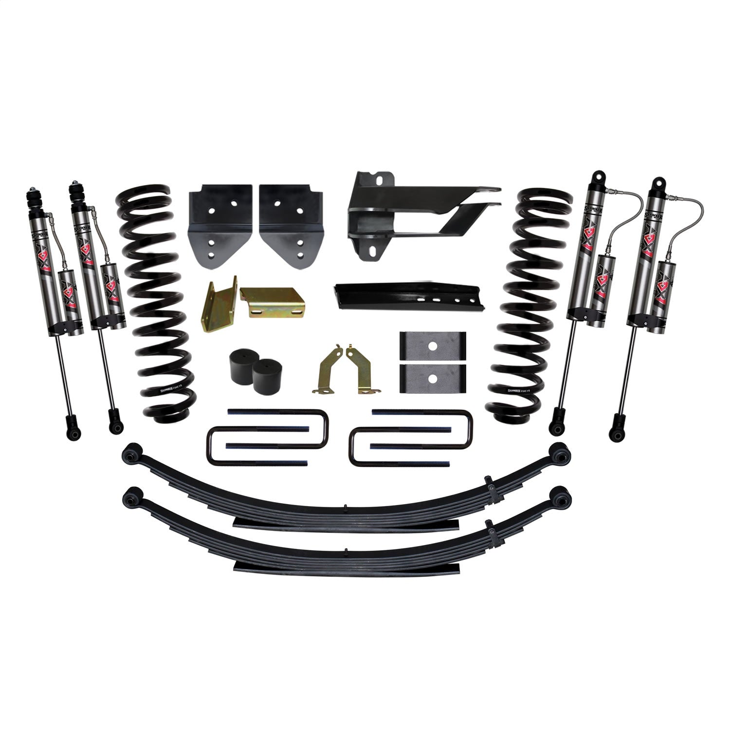 Skyjacker F17451KS-X 4 in. Suspension Lift System With ADX 2.0 Remote Reservoir Monotube Shocks. Skyjacker F17451KS-X