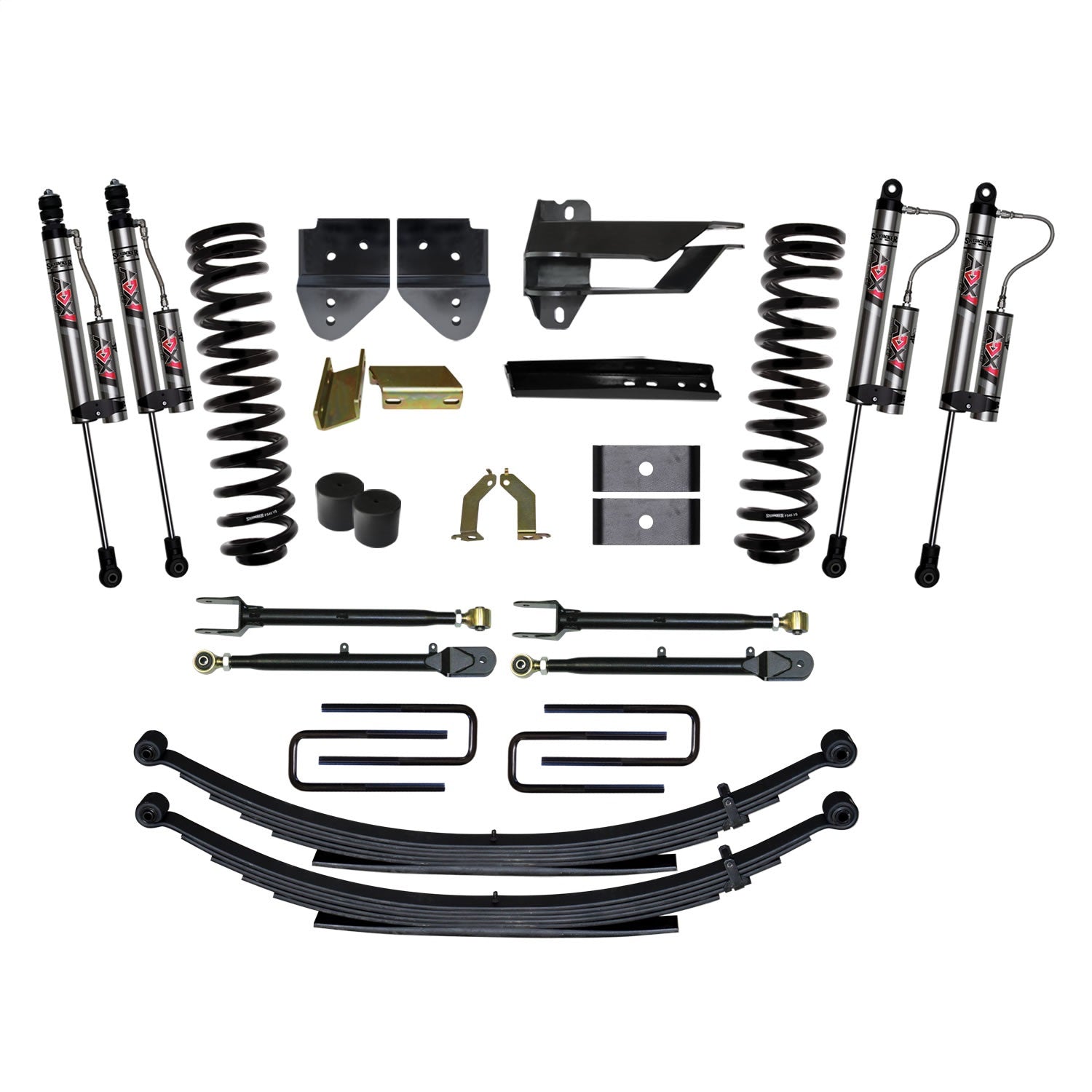 Skyjacker F174524KS-X 4 in. Suspension Lift System With ADX 2.0 Remote Reservoir Monotube Shocks. Skyjacker F174524KS-X