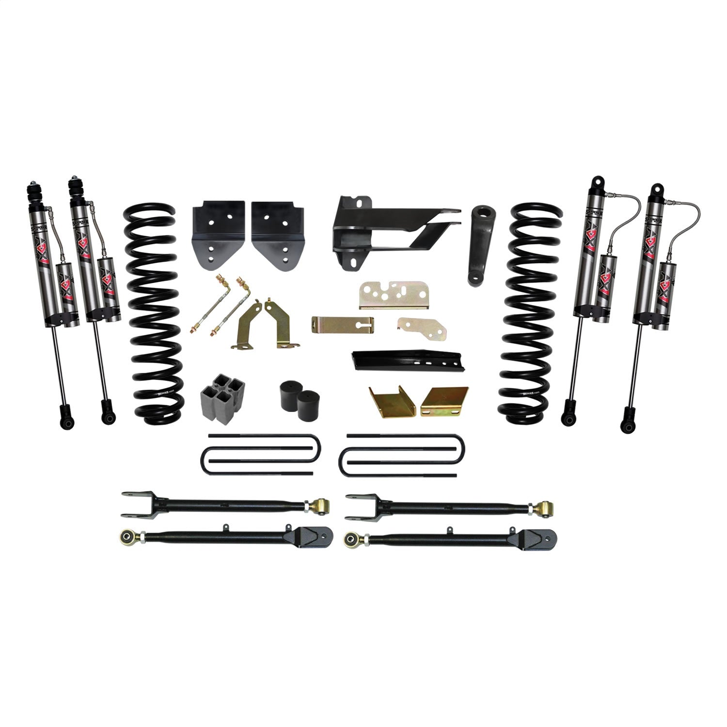 Skyjacker F176024K-X 6 in. Suspension Lift Kit With ADX 2.0 Remote Reservoir Monotube Shocks. Skyjacker F176024K-X