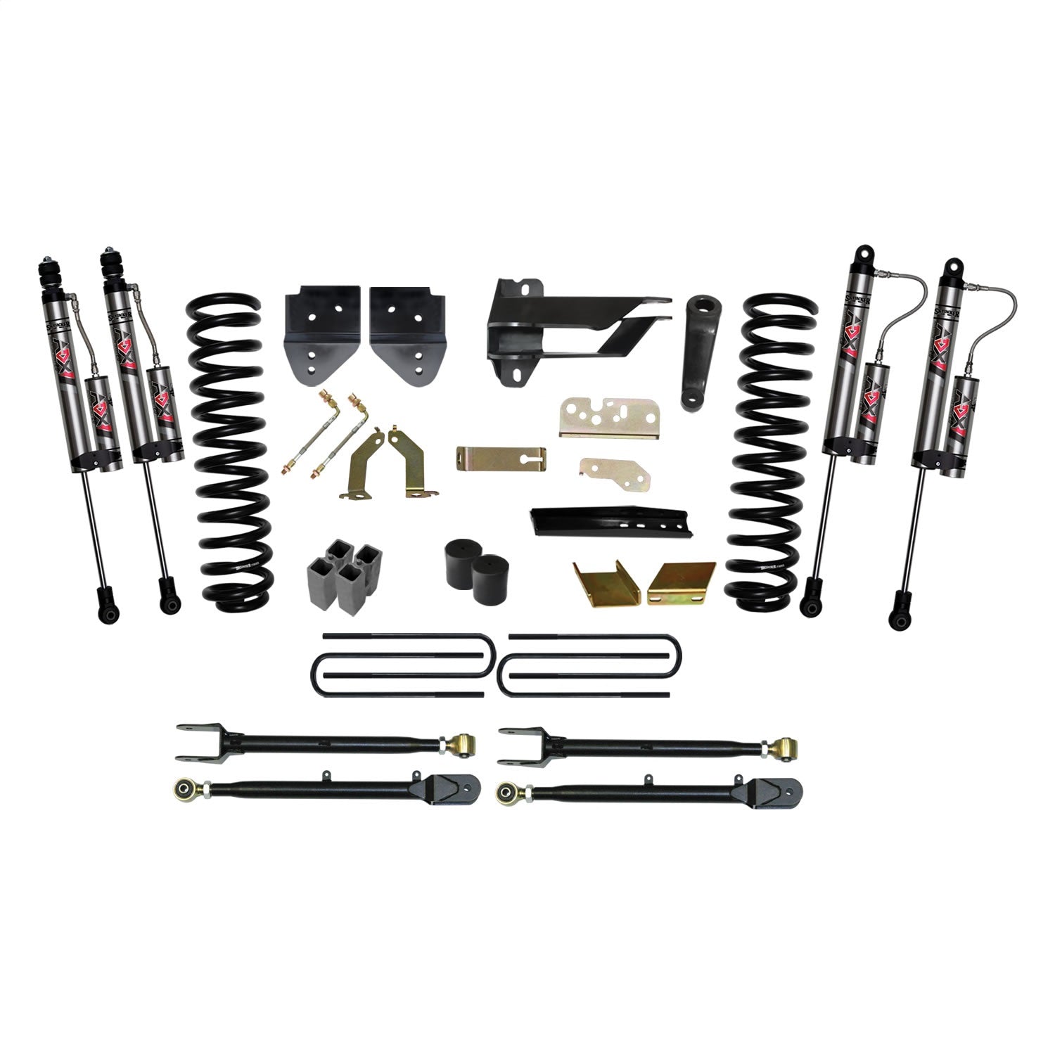 Skyjacker F176024K3-X 6 in. Suspension Lift Kit With ADX 2.0 Remote Reservoir Monotube Shocks. Skyjacker F176024K3-X
