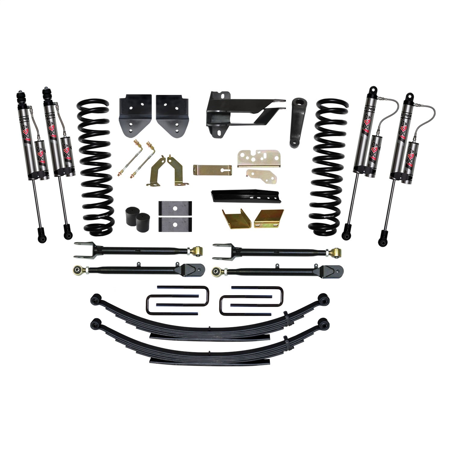 Skyjacker F176024KS-X 6 in. Suspension Lift System With ADX 2.0 Remote Reservoir Monotube Shocks. Skyjacker F176024KS-X