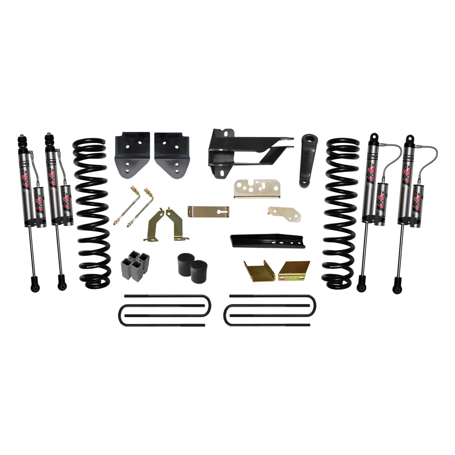 Skyjacker F17651K-X 6 in. Suspension Lift Kit With ADX 2.0 Remote Reservoir Monotube Shocks. Skyjacker F17651K-X
