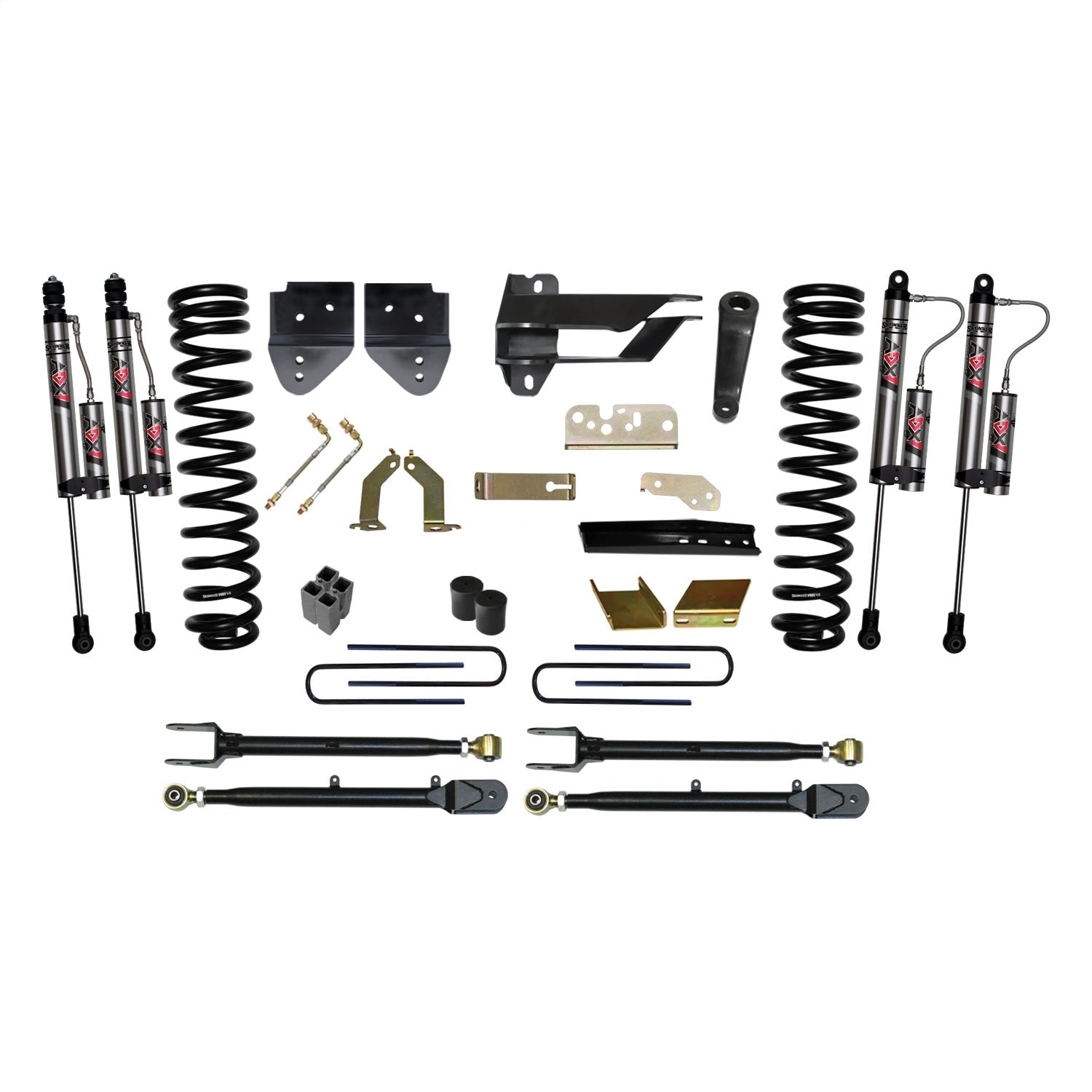 Skyjacker F176524K-X 6 in. Suspension Lift Kit With ADX 2.0 Remote Reservoir Monotube Shocks. Skyjacker F176524K-X
