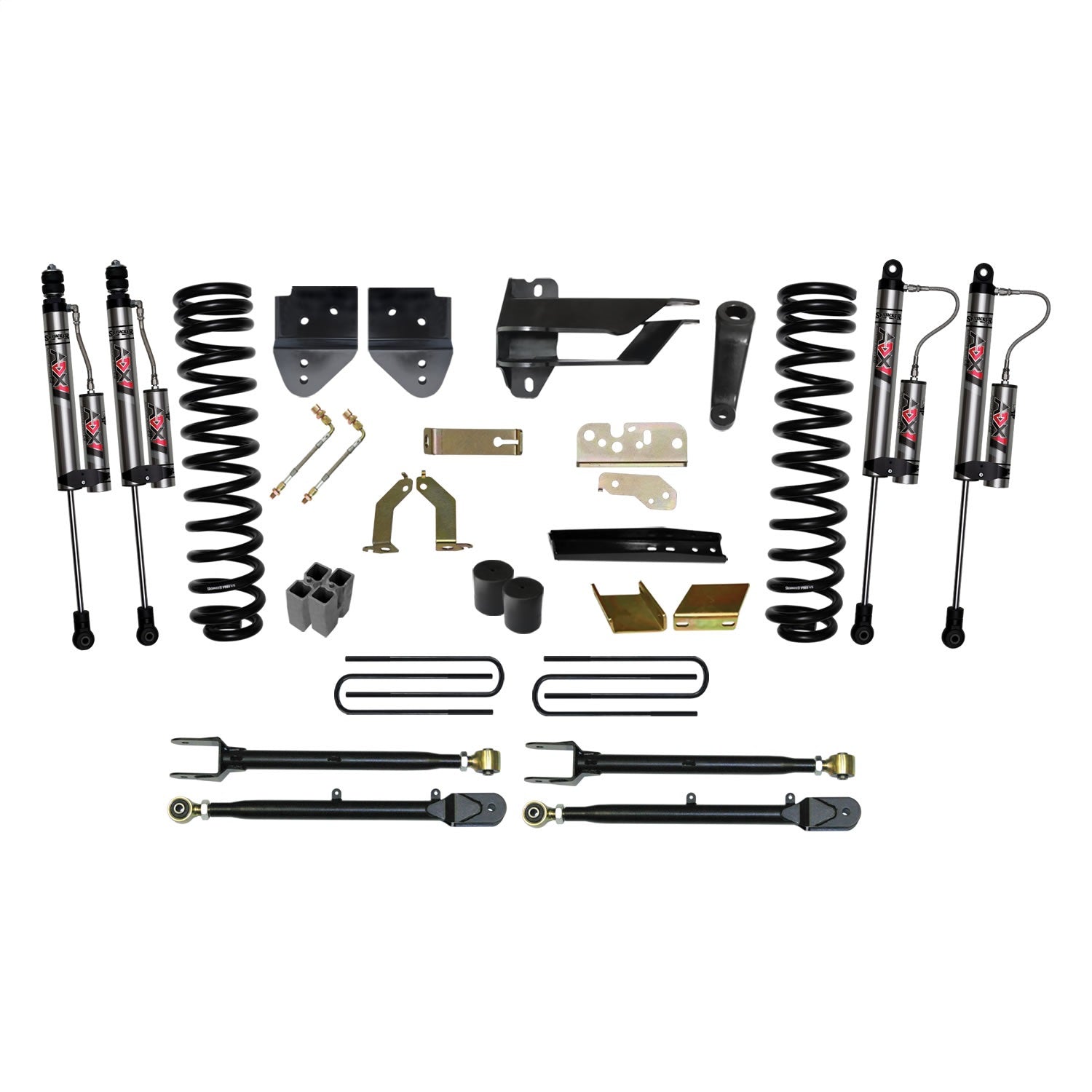 Skyjacker F176524K3-X 6 in. Suspension Lift Kit With ADX 2.0 Remote Reservoir Monotube Shocks. Skyjacker F176524K3-X