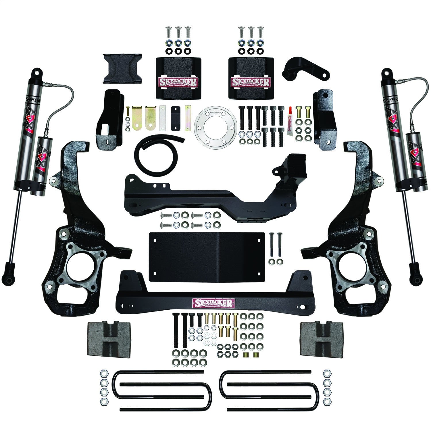 Skyjacker F2160BKX 6 in. Suspension Lift Kit With ADX 2.0 Remote Reservoir Monotube Shocks. Skyjacker F2160BKX