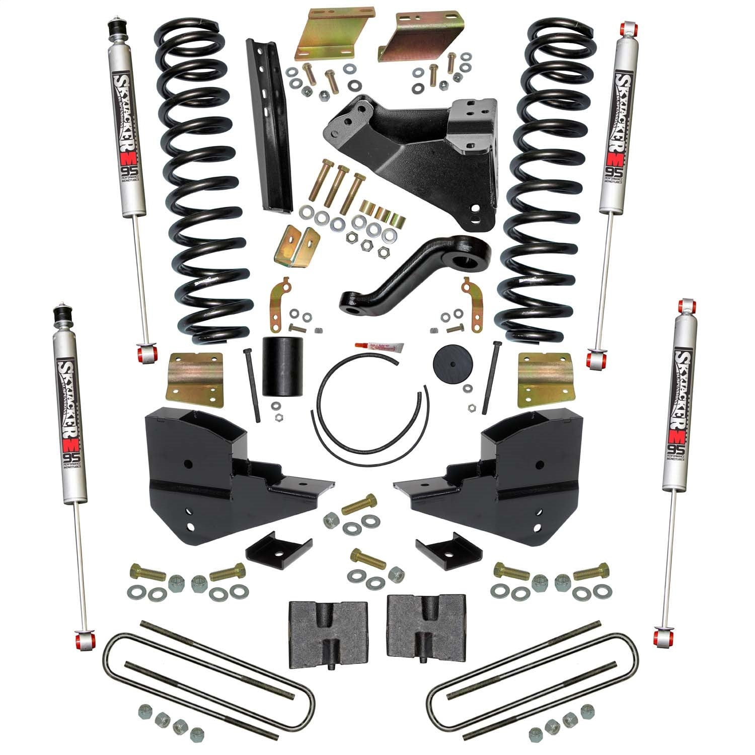 Skyjacker F23651K-M 6 in. Suspension Lift Kit with Front Coils; Rear Blocks;/M95 Monotube Shocks. Skyjacker F23651K-M