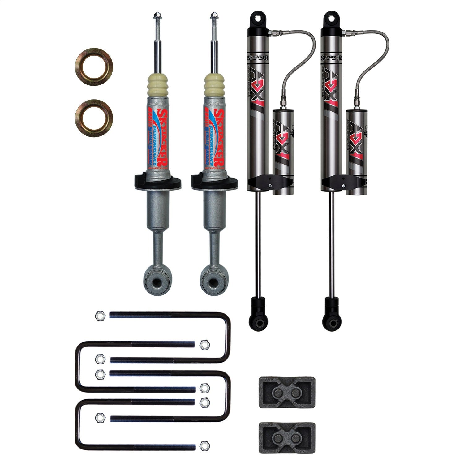 Skyjacker F430STKX 3 in. Suspension Lift Kit With ADX 2.0 Remote Reservoir Shocks. Skyjacker F430STKX