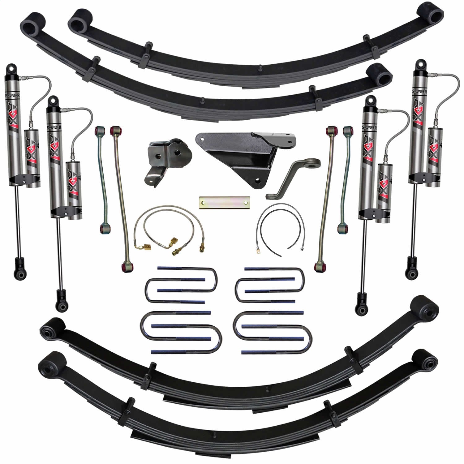Skyjacker F9852MKS-AX 8 in. Suspension Lift System With ADX 2.0 Remote Reservoir Monotube Shocks. Skyjacker F9852MKS-AX