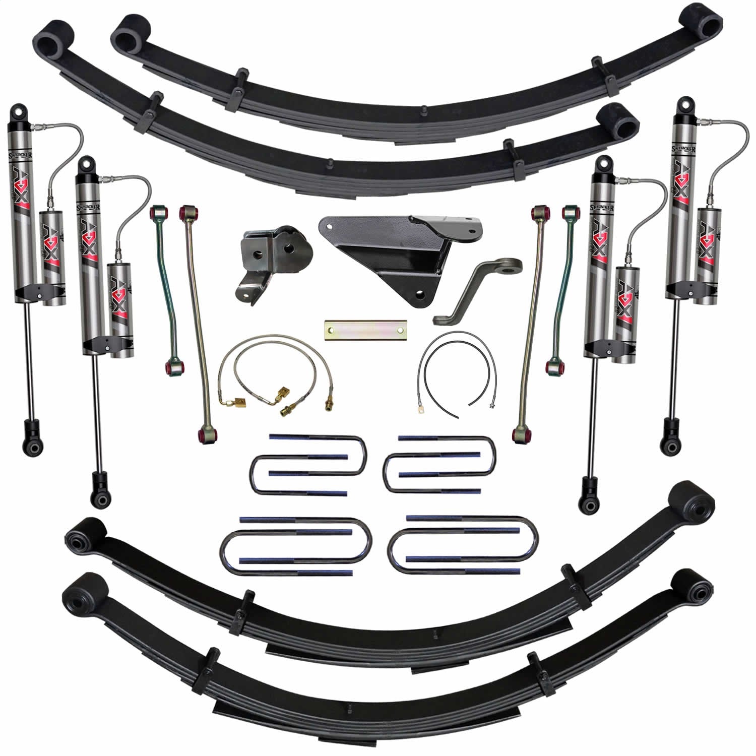 Skyjacker F9853MKS-AX 8 in. Suspension Lift System With ADX 2.0 Remote Reservoir Monotube Shocks. Skyjacker F9853MKS-AX