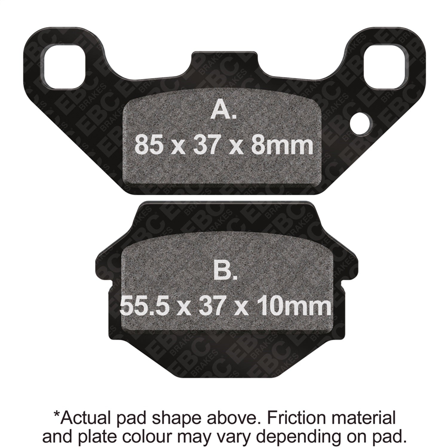 EBC Motorcycle Brakes FA128X Carbon X Pads For Enduro/MX Bikes; EBC Motorcycle Brakes FA128X