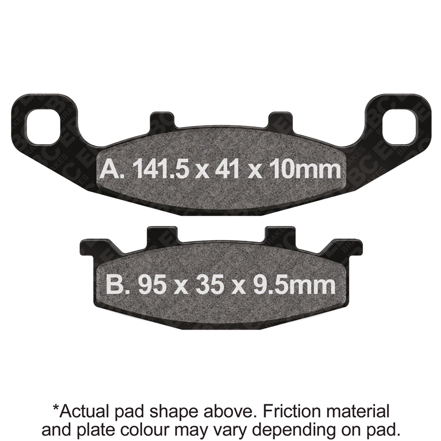 EBC Motorcycle Brakes FA129V Disc Brake Pad EBC Motorcycle Brakes FA129V