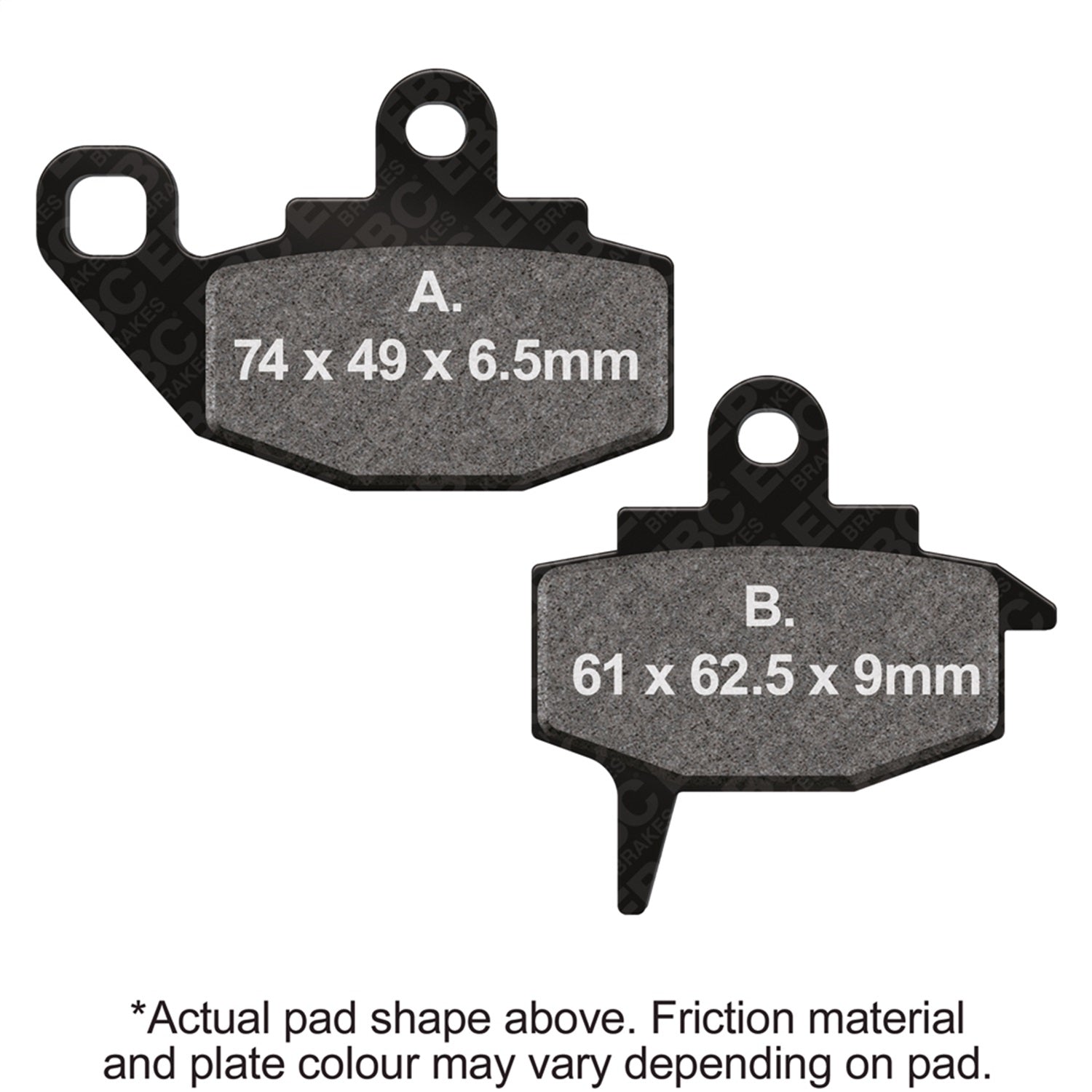 EBC Motorcycle Brakes FA130X Carbon X Pads For Enduro/MX Bikes; EBC Motorcycle Brakes FA130X