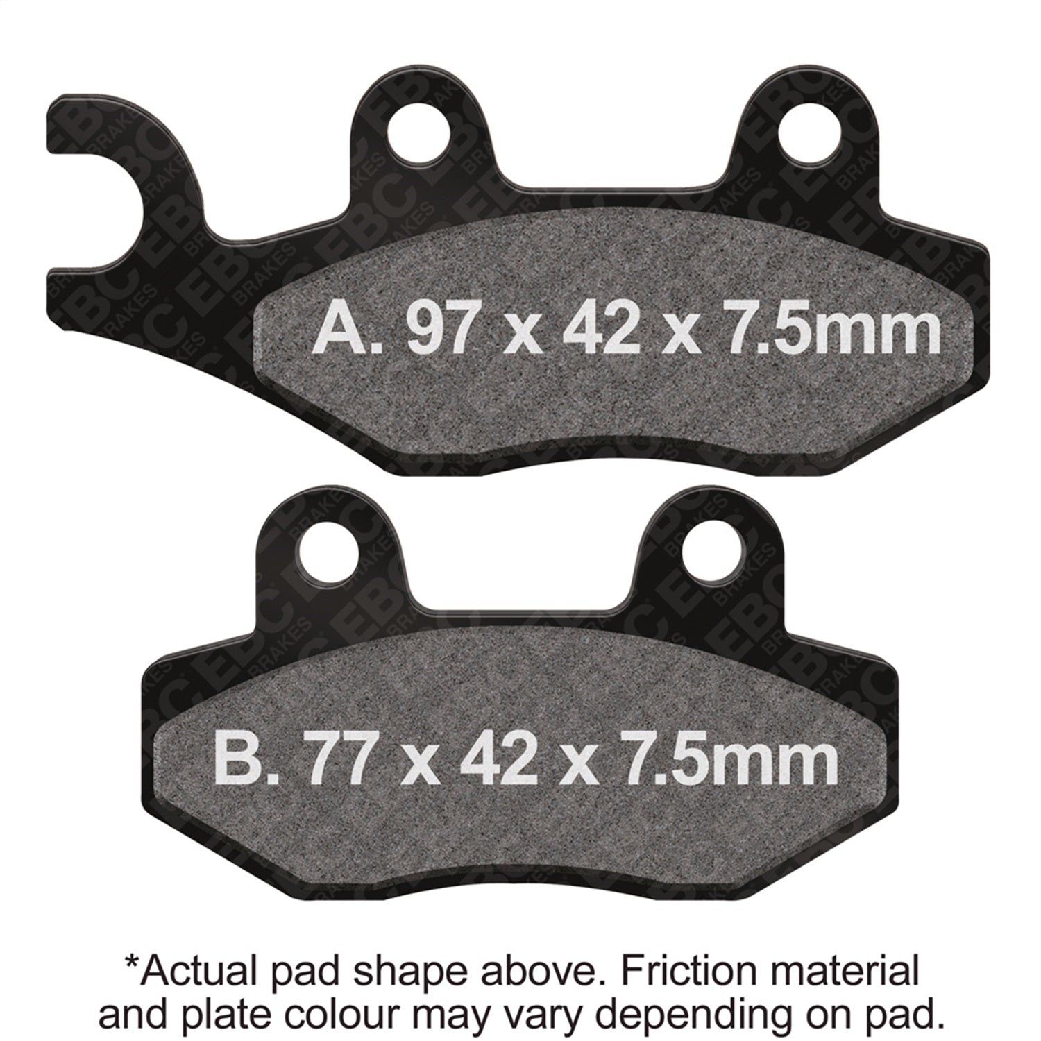 EBC Motorcycle Brakes MXS135 MXS Off Road Race Sintered Pads; EBC Motorcycle Brakes MXS135