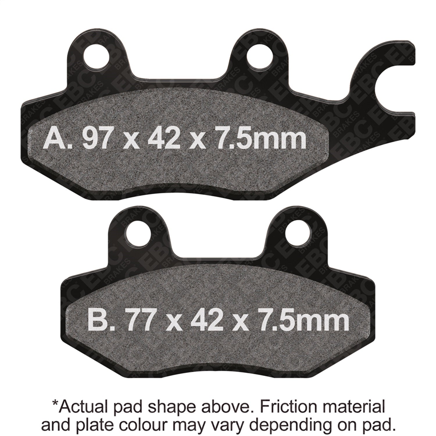 EBC Motorcycle Brakes FA165SV Severe Duty Sintered Pads; EBC Motorcycle Brakes FA165SV