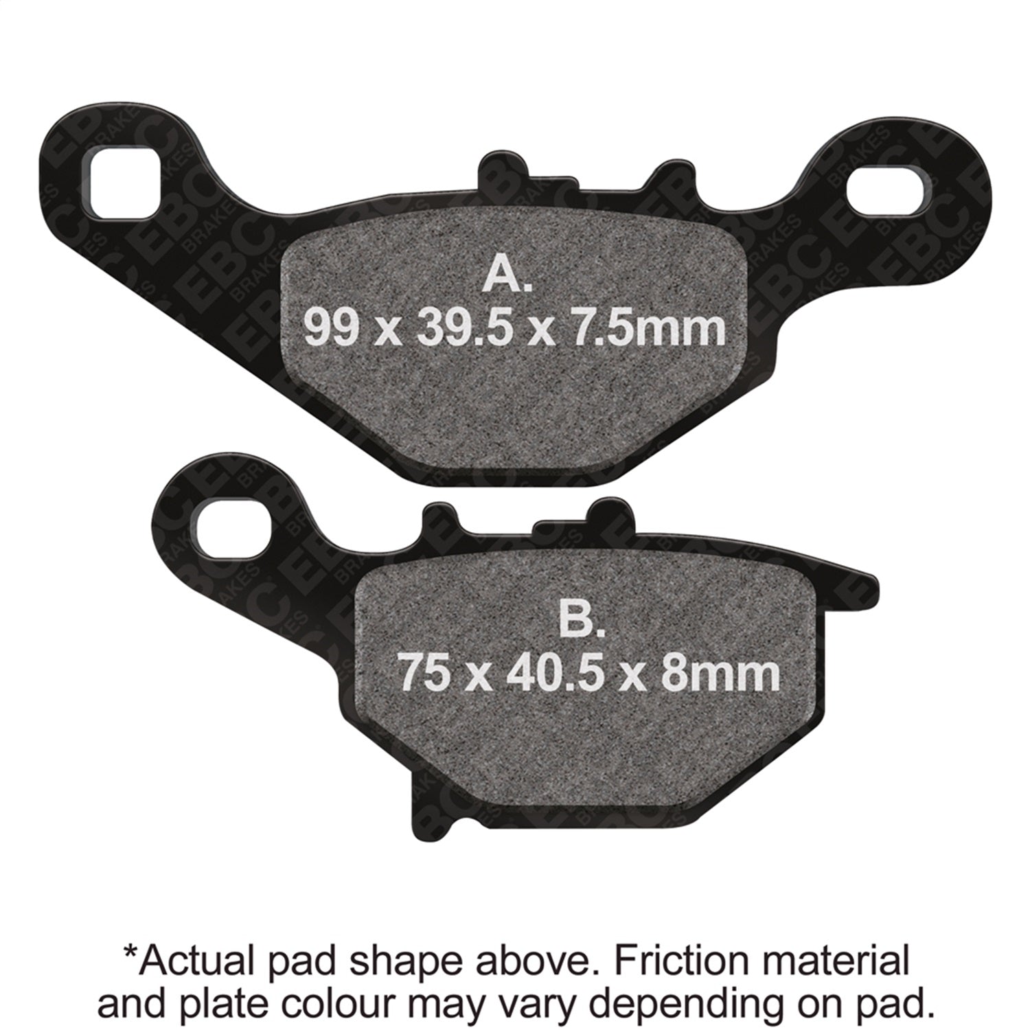 EBC Motorcycle Brakes FA230X Carbon X Pads For Enduro/MX Bikes; EBC Motorcycle Brakes FA230X