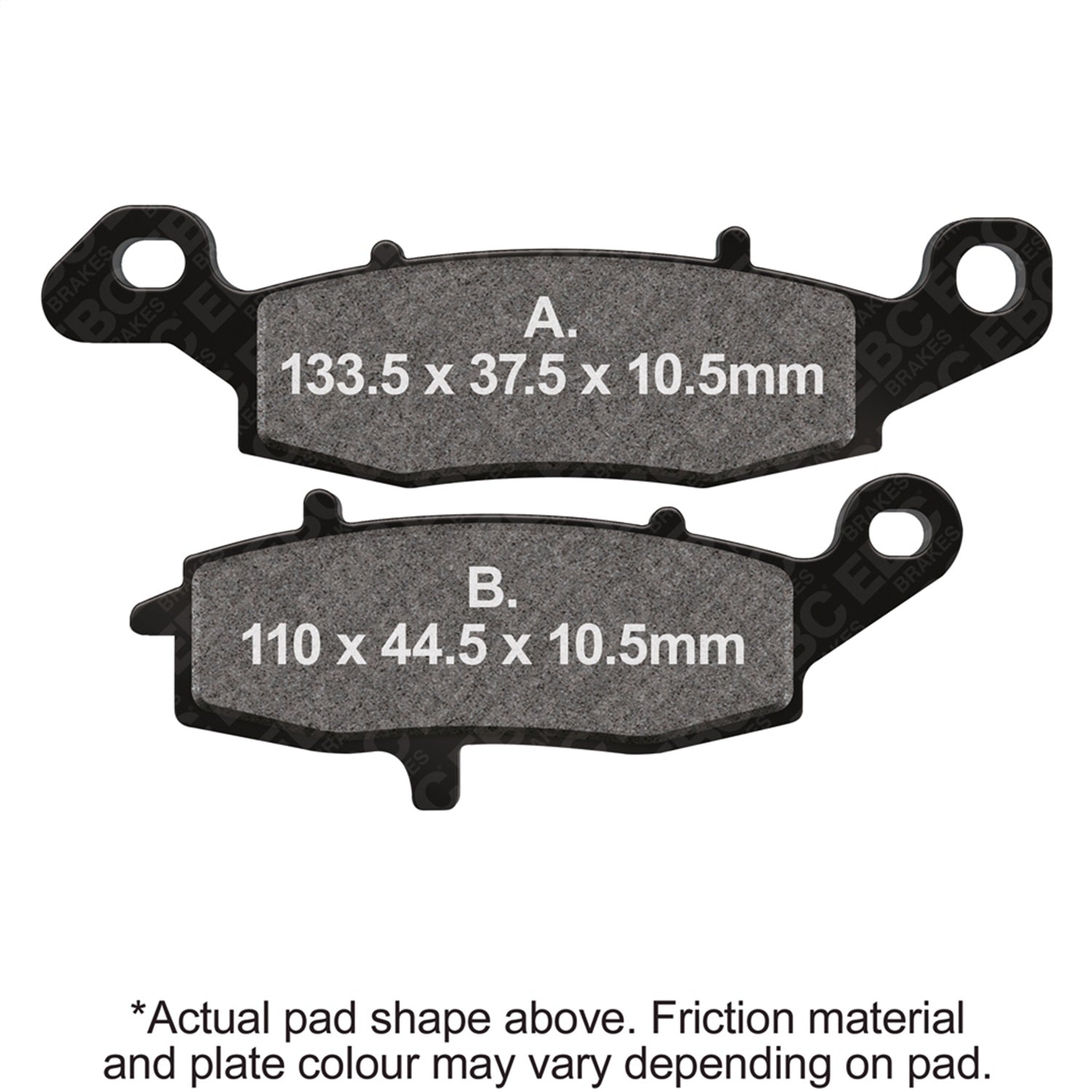 EBC Motorcycle Brakes FA231/2V Disc Brake Pad EBC Motorcycle Brakes FA231/2V