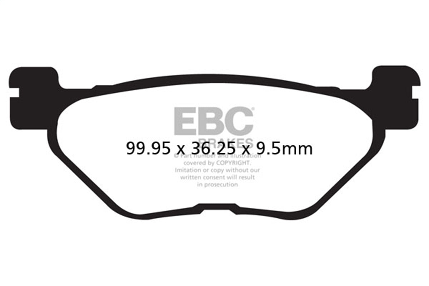 EBC Motorcycle Brakes FA319/2 Organic FA Series Pads; EBC Motorcycle Brakes FA319/2