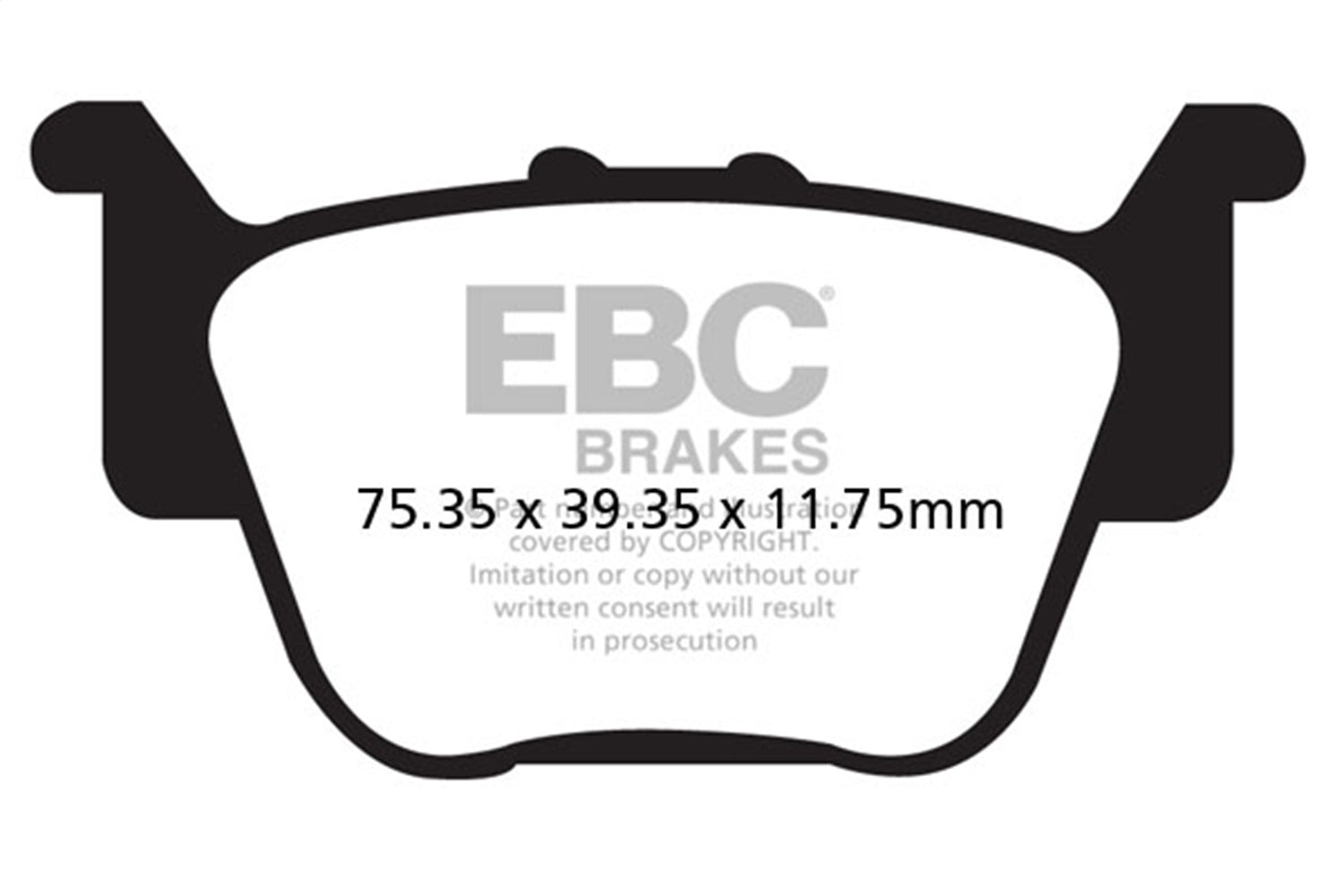 EBC Motorcycle Brakes FA373X Carbon X Pads For Enduro/MX Bikes; EBC Motorcycle Brakes FA373X