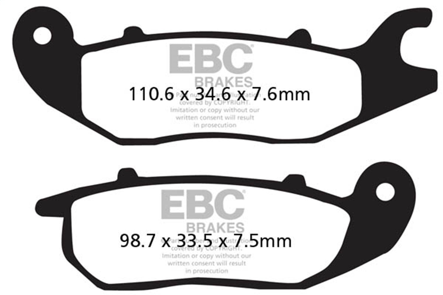 EBC Motorcycle Brakes FA375HH Double-H Sintered Pads; EBC Motorcycle Brakes FA375HH