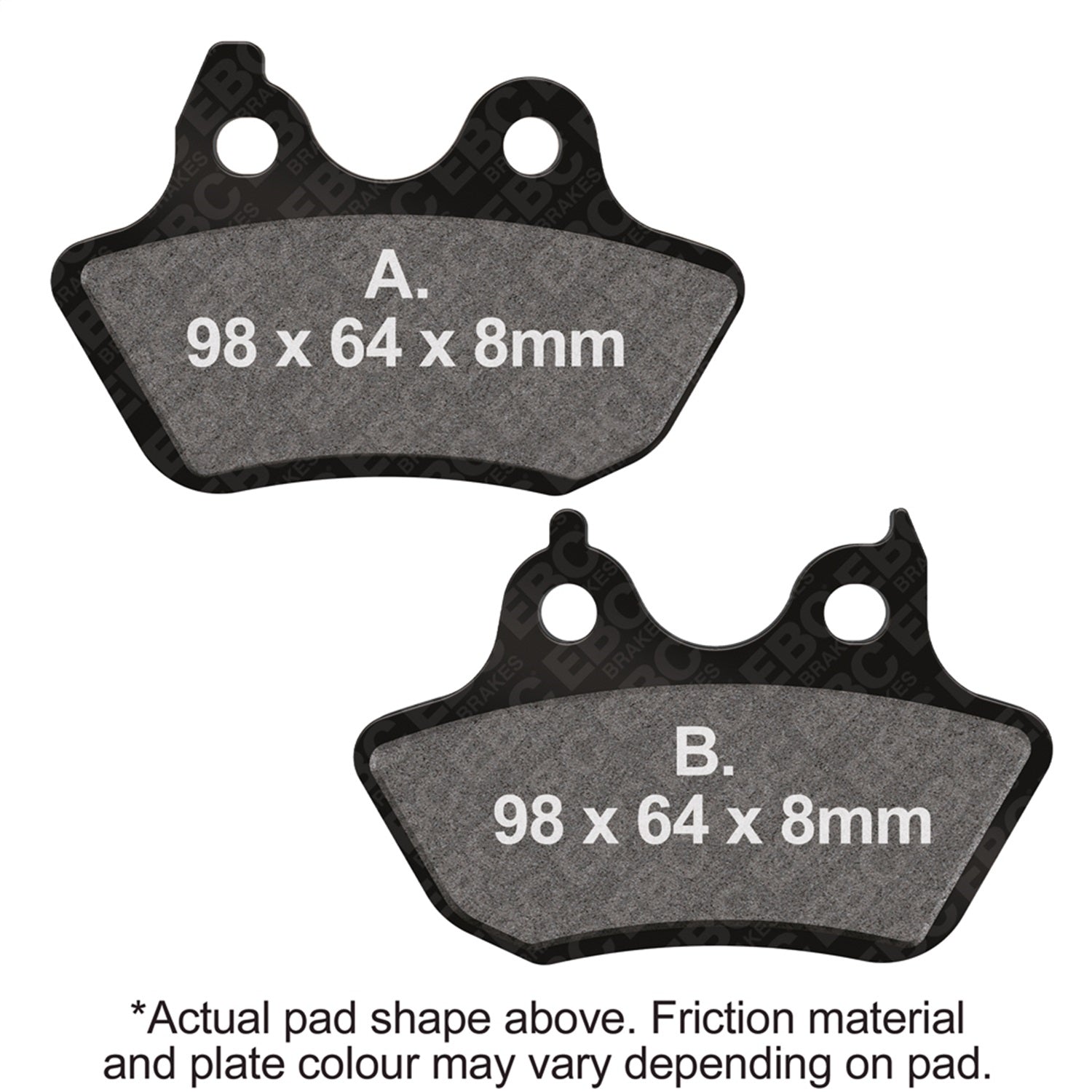 EBC Motorcycle Brakes FA434 Organic FA Series Pads; EBC Motorcycle Brakes FA434