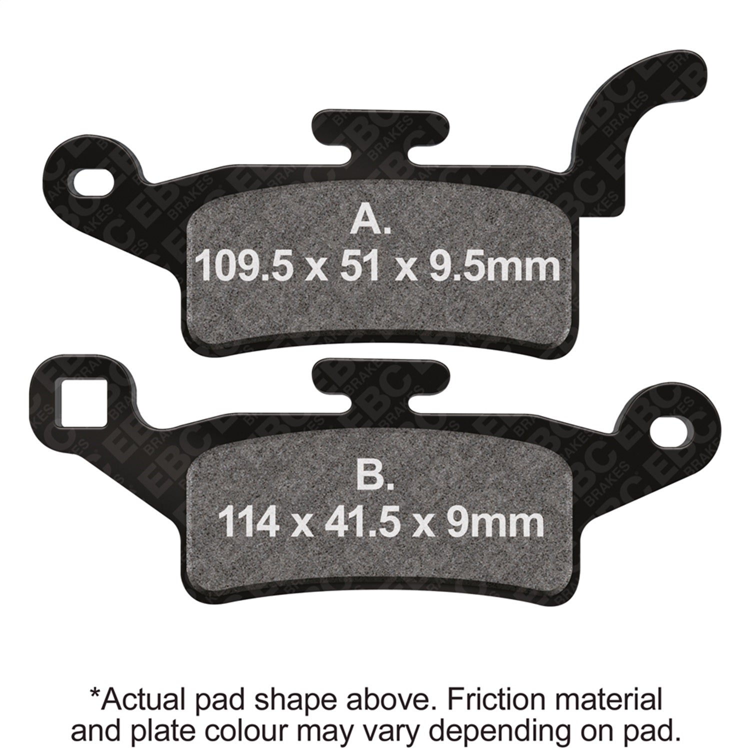 EBC Motorcycle Brakes SFA492 SFA Series Scooter Organic Pads; EBC Motorcycle Brakes SFA492