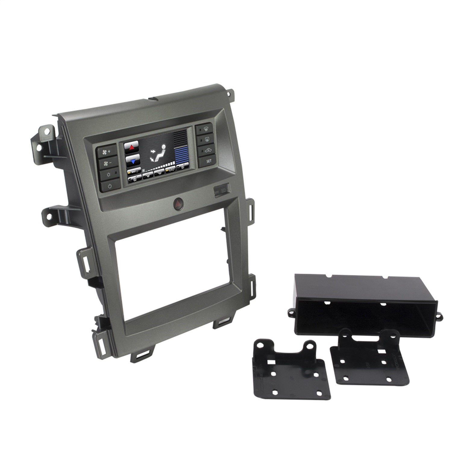 Scosche FD6205CHB Custom Fit ISO Double DIN Or Single DIN w/Pocket Dash Kit Scosche FD6205CHB