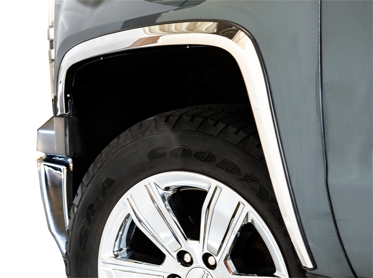 ICI CHE079 Stainless Steel Fender Trim; 4 pcs.; Full Fit; ICI CHE079