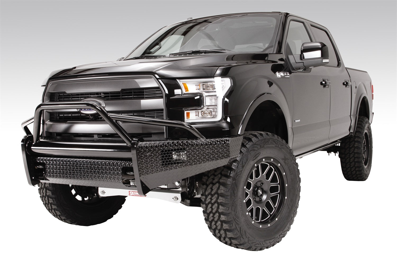 Fab Fours FF09-K1962-1 Black Steel Front Ranch Bumper Fab Fours FF09-K1962-1