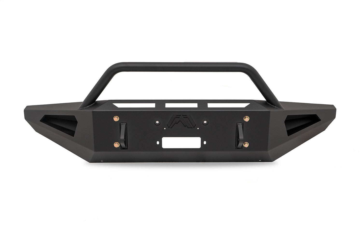 Fab Fours FF09-RS1762-1 Red Steel Front Bumper; w/Pre-Runner Guard; Fab Fours FF09-RS1762-1