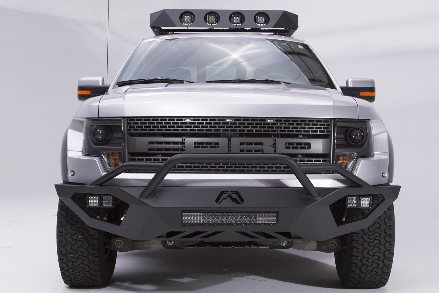 Fab Fours FF10-D1962-B Vengeance Front Bumper; Uncoated/Paintable; Pre-Runner; Fab Fours FF10-D1962-B