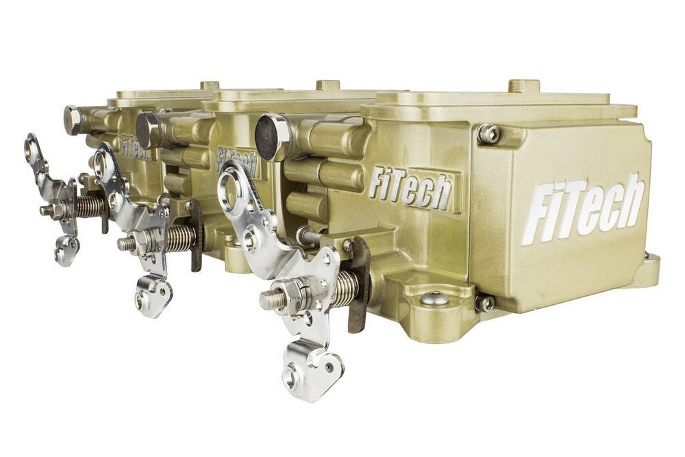 FiTech Fuel Injection 39610 Go EFI 3x2 Tri Power EFI System Classic Gold FiTech Fuel Injection 39610