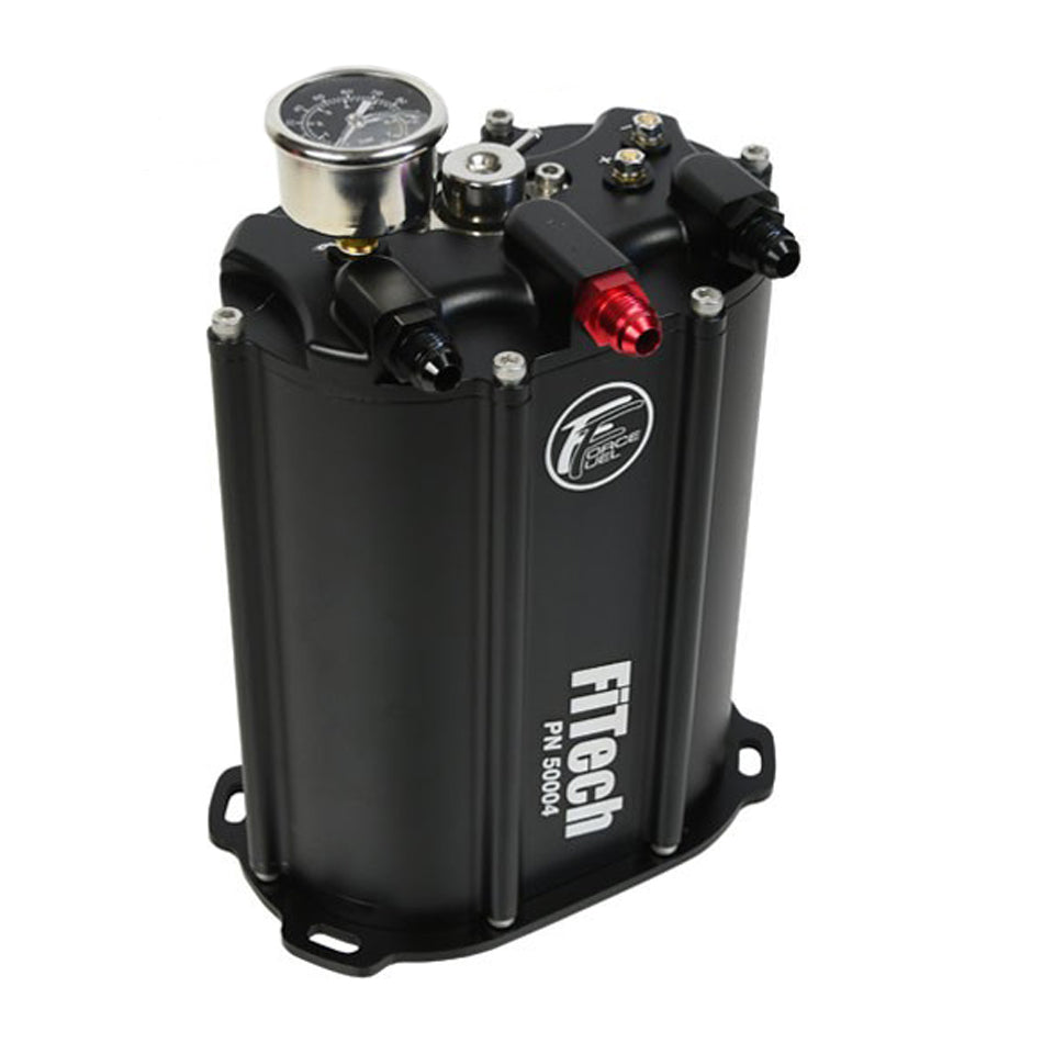 FiTech Fuel Injection 50004 340LPH Force Fuel System Black Finish FiTech Fuel Injection 50004