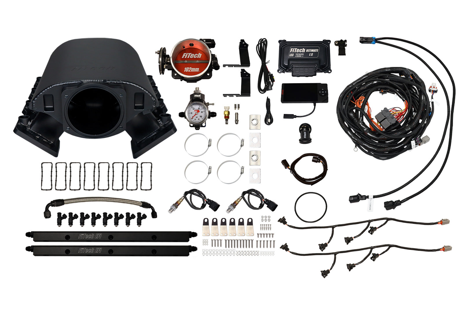 FiTech Fuel Injection 70093 Ultimate Rebel LS 1000HP EFI System w/Trans Cont FiTech Fuel Injection 70093