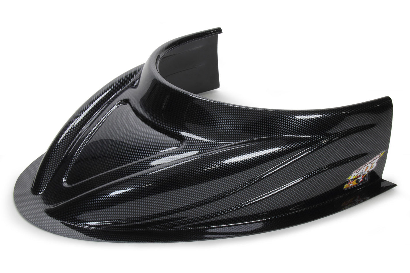 Five Star Fabricating 040-4113-CF MD3 Hood Scoop 5in Tall Flat Carbon Fiber Look Five Star Fabricating 040-4113-CF