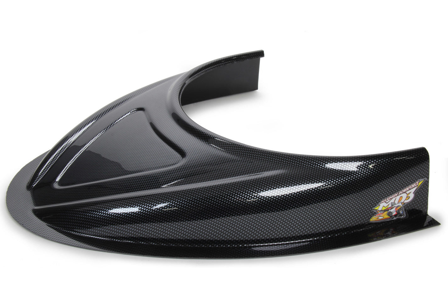 Five Star Fabricating 040-4115-CF MD3 Hood Scoop 3in Tall Flat Carbon Fiber Look Five Star Fabricating 040-4115-CF